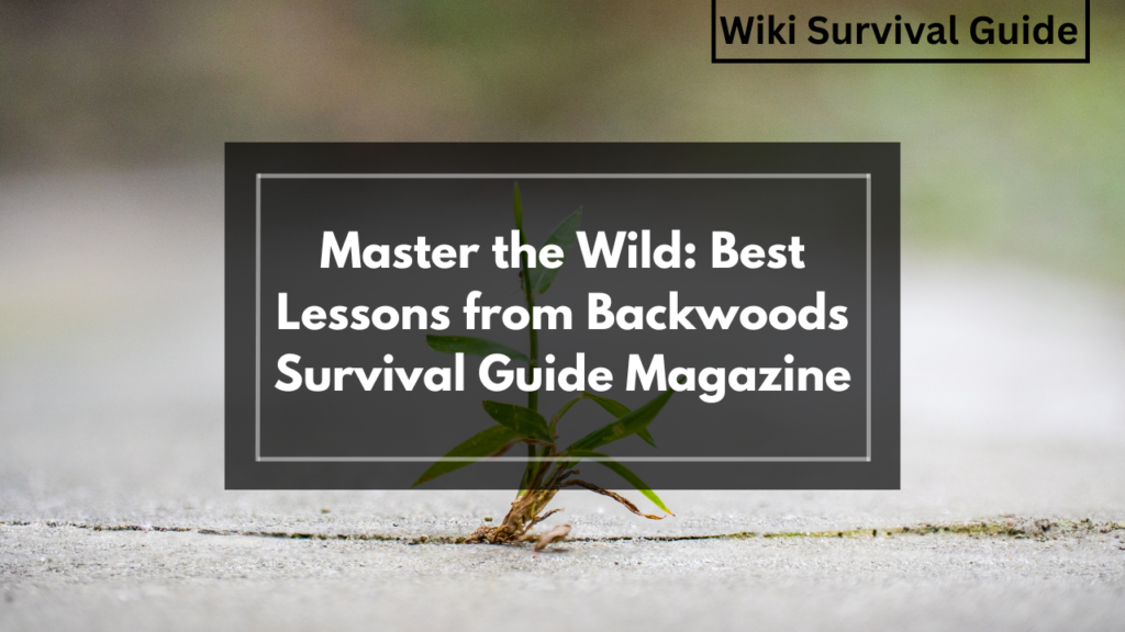 Master the Wild: Best Lessons from Backwoods Survival Guide Magazine